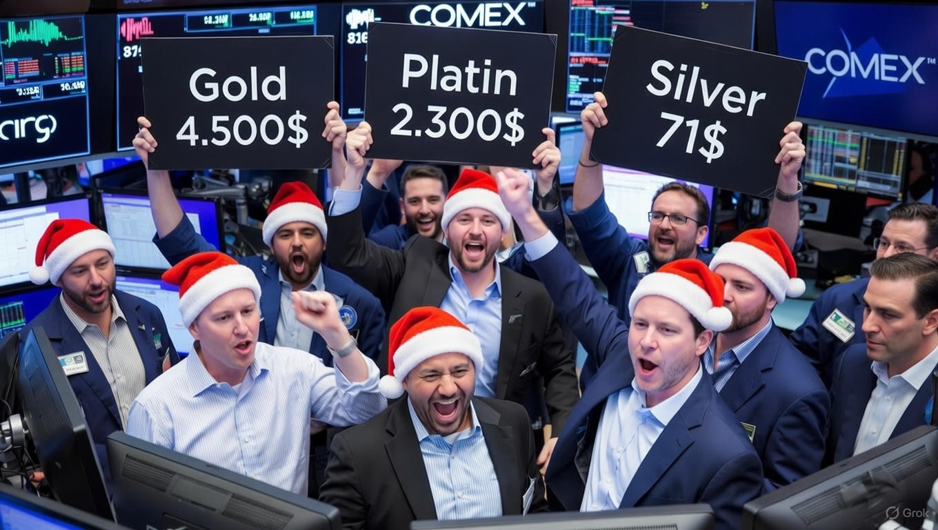 TrendWende - Gold 4.500$ - Silber 71$ - Platin auf Allzeithoch - Kaufpanik vor Weihnachten