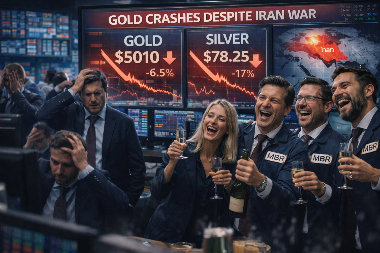 TrendWende - Edelmetalle crashen trotz Krieg im Mittleren Osten